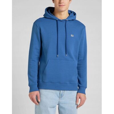 LEE PLAIN HOODIE BLUE UNION L80YSPUF S LEE PLAIN HOODIE BLUE UNION L80YSPUF S