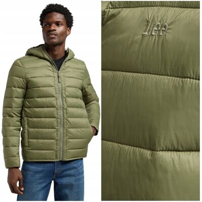 Lee Puffer Jacket Mercantile lekka dopasowana kurtka puchowa z kapturem XL Lee Puffer Jacket Mercantile lekka dopasowana kurtka puchowa z kapturem XL