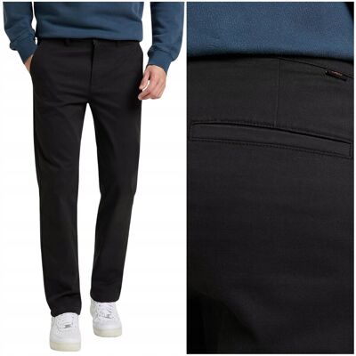 Lee Regular Chino Black bawełniane spodnie materiałowe chinosy W30 L32 Lee Regular Chino Black bawełniane spodnie materiałowe chinosy W30 L32