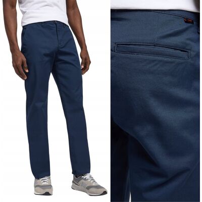 Lee Regular Chino Deep Navy bawełniane spodnie materiałowe chinosy W29 L32 Lee Regular Chino Deep Navy bawełniane spodnie materiałowe chinosy W29 L32