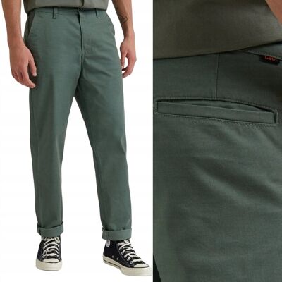 Lee REGULAR CHINO Fort Green KLASYCZNE ZIELONE CHINOSY W33 L34 Lee REGULAR CHINO Fort Green KLASYCZNE ZIELONE CHINOSY W33 L34