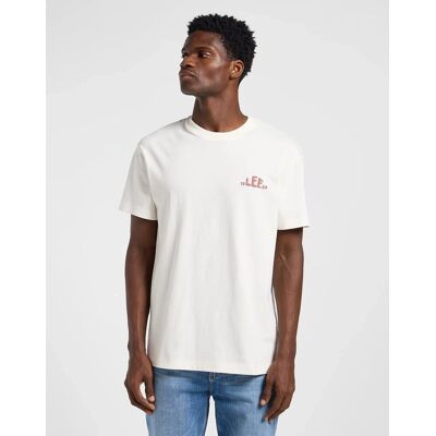 LEE REGULAR LOGO TEE ECRU 112364552 S LEE REGULAR LOGO TEE ECRU 112364552 S