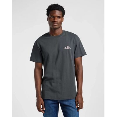 LEE REGULAR LOGO TEE WASHED BLACK 112364551 S LEE REGULAR LOGO TEE WASHED BLACK 112364551 S