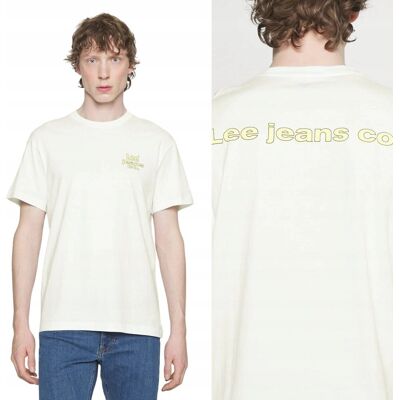 Lee RELAXED GRAPHIC TEE Bright White LUŹNY BIAŁY T-SHIRT BAWEŁNA KOSZULKA L Lee RELAXED GRAPHIC TEE Bright White LUŹNY BIAŁY T-SHIRT BAWEŁNA KOSZULKA L