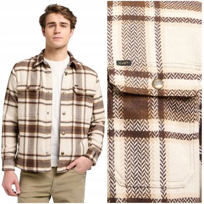 Lee Relaxed Overshirt Arabica Plaid Gruba Kurtka Koszula Katana W Kratę Xl Lee Relaxed Overshirt Arabica Plaid Gruba Kurtka Koszula Katana W Kratę Xl