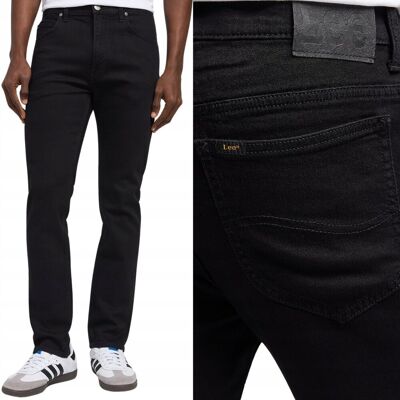 Lee RIDER SLIM Clean Black DOPASOWANE CZARNE SPODNIE JEANSOWE W34 L36 Lee RIDER SLIM Clean Black DOPASOWANE CZARNE SPODNIE JEANSOWE W34 L36