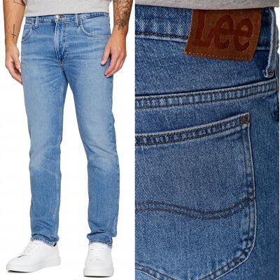 Lee RIDER SLIM Downtown DOPASOWANE SPODNIE JEANSOWE BLUE DżINS W34 L34 Lee RIDER SLIM Downtown DOPASOWANE SPODNIE JEANSOWE BLUE DżINS W34 L34