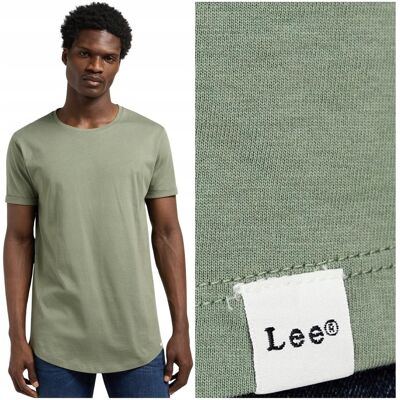 Lee Shaped Tee Regular Long długi zielony t-shirt bawełniana koszulka XL Lee Shaped Tee Regular Long długi zielony t-shirt bawełniana koszulka XL