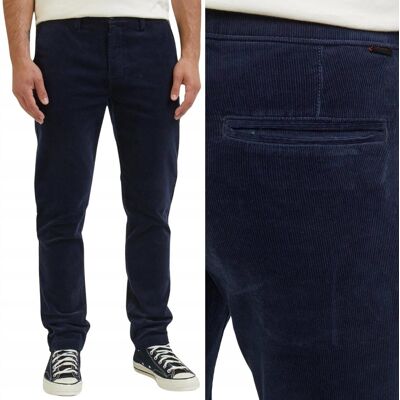 Lee SLIM CHINO Sky Captain GRANATOWE SZTRUKSOWE ZWĘŻANE CHINOSY W38 L34 Lee SLIM CHINO Sky Captain GRANATOWE SZTRUKSOWE ZWĘŻANE CHINOSY W38 L34