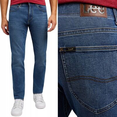 Lee Slim Fit Extreme Motion Luman Wygodne Ciemne Spodnie Jeansowe W33 L34 Lee Slim Fit Extreme Motion Luman Wygodne Ciemne Spodnie Jeansowe W33 L34