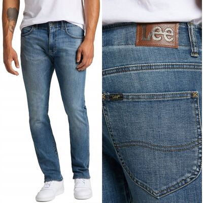 Lee SLIM FIT Extreme Motion WYGODNE DOPASOWANE SPODNIE JEANSOWE W34 L32 Lee SLIM FIT Extreme Motion WYGODNE DOPASOWANE SPODNIE JEANSOWE W34 L32