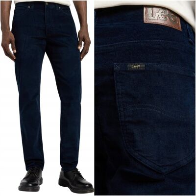 Lee SLIM FIT MVP Extreme Motion dopasowane wygodne spodnie sztruksy W29 L34 Lee SLIM FIT MVP Extreme Motion dopasowane wygodne spodnie sztruksy W29 L34