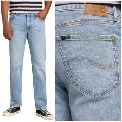 Lee WEST RELAXED Mid Acid DżINS luźne proste spodnie jeansowe W30 L32 Lee WEST RELAXED Mid Acid DżINS luźne proste spodnie jeansowe W30 L32