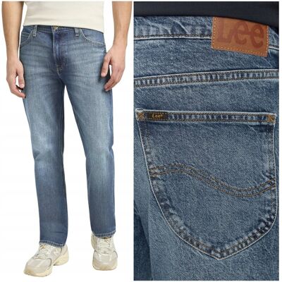 Lee WEST relaxed straight Riverway proste spodnie jeansowe W36 L32 Lee WEST relaxed straight Riverway proste spodnie jeansowe W36 L32