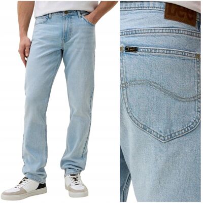 Lee WEST relaxed straight Stone Brook proste spodnie jeansowe W32 L32 Lee WEST relaxed straight Stone Brook proste spodnie jeansowe W32 L32