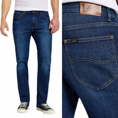 Lee X STRAIGHT wygodne proste spodnie jeansowe elastyczny pas W34 L32 Lee X STRAIGHT wygodne proste spodnie jeansowe elastyczny pas W34 L32