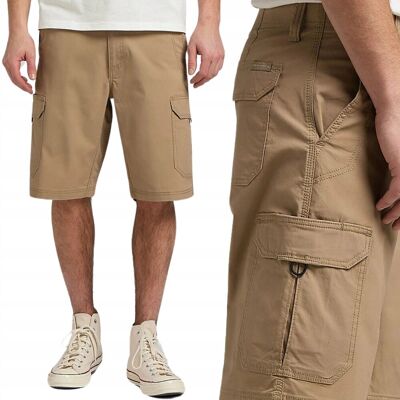 Lee Xm Crossroad Cargo Short Nomad Luźne Beżowe Krótkie Spodenki Szorty W33 Lee Xm Crossroad Cargo Short Nomad Luźne Beżowe Krótkie Spodenki Szorty W33
