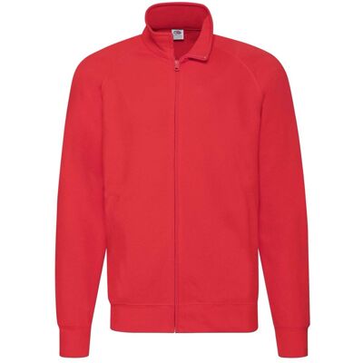Lekka Bluza Męska Sweat Jacket Fruit Of The Loom - Czerwony Xl Lekka Bluza Męska Sweat Jacket Fruit Of The Loom - Czerwony Xl
