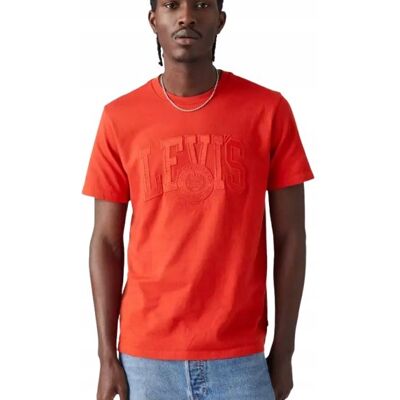 LEVI'S T-SHIRT MĘSKI CZERWONY Z BAWEŁNY Z LOGOWANIEM PRZÓD L X_A LEVI'S T-SHIRT MĘSKI CZERWONY Z BAWEŁNY Z LOGOWANIEM PRZÓD L X_A