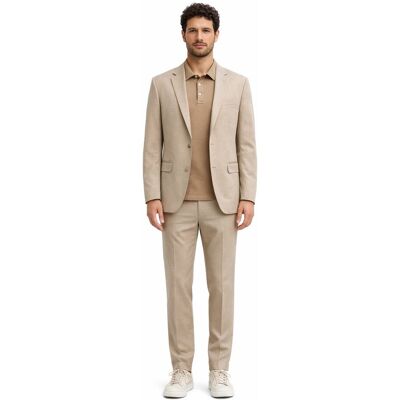 Inny producent LINDBERGH BEŻOWY GARNITUR SLIM BEZ KAMIZELKI ELEGANCKI 46 I4A Inny producent LINDBERGH BEŻOWY GARNITUR SLIM BEZ KAMIZELKI ELEGANCKI 46 I4A