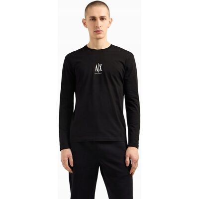 Giorgio Armani Longsleeve męski Armani Exchange XM000364 AF12308 czarny - S Giorgio Armani Longsleeve męski Armani Exchange XM000364 AF12308 czarny - S