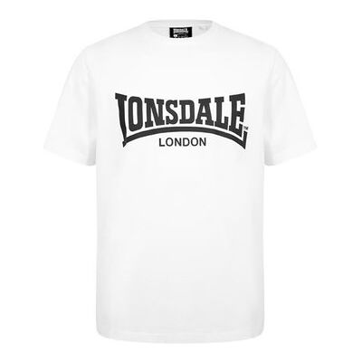 Lonsdale Essentials biała koszulka męska z logo, Rozmiar XXL Lonsdale Essentials biała koszulka męska z logo, Rozmiar XXL