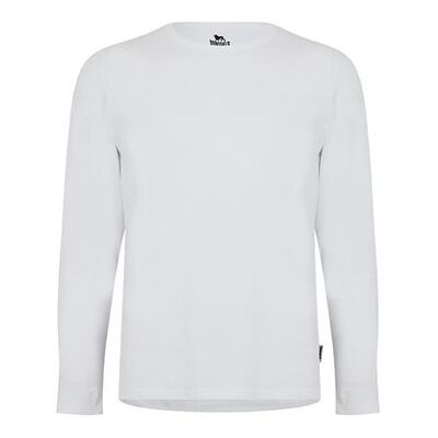 Lonsdale T-Shirt Męski Z Długim Rękawem Biały, Rozmiar L Lonsdale T-Shirt Męski Z Długim Rękawem Biały, Rozmiar L