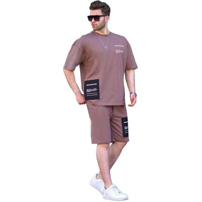 Inny producent MADMEXT BRĄZOWE KRÓTKIE SPODENKI MĘSKIE Z NASZYWKĄ XL 5DA Inny producent MADMEXT BRĄZOWE KRÓTKIE SPODENKI MĘSKIE Z NASZYWKĄ XL 5DA