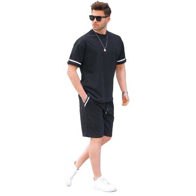 Inny producent MADMEXT CZARNE KRÓTKIE SPODENKI MĘSKIE Z BIAŁYMI LAMPASAMI XXL 5DA Inny producent MADMEXT CZARNE KRÓTKIE SPODENKI MĘSKIE Z BIAŁYMI LAMPASAMI XXL 5DA