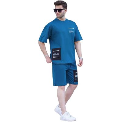 Inny producent MADMEXT MĘSKIE KRÓTKIE SPODENKI SPORTOWE NIEBIESKIE Z NASZYWKĄ M 5DA Inny producent MADMEXT MĘSKIE KRÓTKIE SPODENKI SPORTOWE NIEBIESKIE Z NASZYWKĄ M 5DA