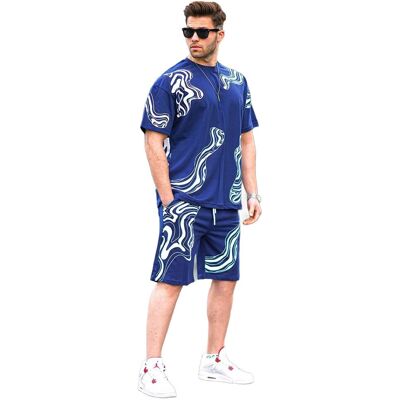 Inny producent MADMEXT MĘSKIE KRÓTKIE SPODENKI SPORTOWE Z NADRUKIEM NIEBIESKIE XL 5DA Inny producent MADMEXT MĘSKIE KRÓTKIE SPODENKI SPORTOWE Z NADRUKIEM NIEBIESKIE XL 5DA