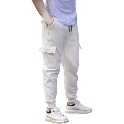 Inny producent MADMEXT SPODNIE DRESOWE MĘSKIE KIESZENIE Z KLAPKĄ KREMOWE L 5DA Inny producent MADMEXT SPODNIE DRESOWE MĘSKIE KIESZENIE Z KLAPKĄ KREMOWE L 5DA