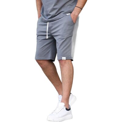 Inny producent MADMEXT SZARE KRÓTKIE SPODENKI MĘSKIE DRESOWE Z WIĄZANIEM S 5DA Inny producent MADMEXT SZARE KRÓTKIE SPODENKI MĘSKIE DRESOWE Z WIĄZANIEM S 5DA