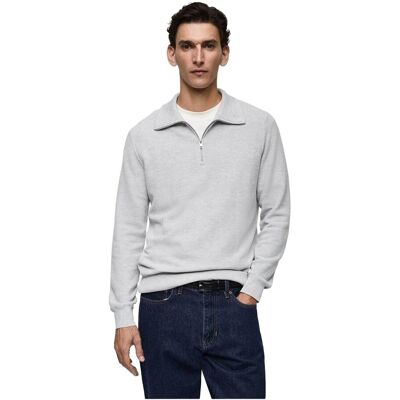 Inny producent MANGO MAN SWETER MĘSKI SZARY Z ZAMKIEM I KOŁNIERZYKIEM M 5DA Inny producent MANGO MAN SWETER MĘSKI SZARY Z ZAMKIEM I KOŁNIERZYKIEM M 5DA
