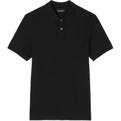 Marc O' Polo CZARNA KLASYCZNA KOSZULKA POLO Z KRÓTKIM RĘKAWEM M JQA Marc O' Polo CZARNA KLASYCZNA KOSZULKA POLO Z KRÓTKIM RĘKAWEM M JQA