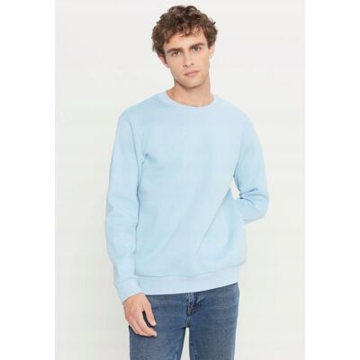 Inny producent MĘSKA BLUZA BEZ KAPTURA W KOLORZE JASNY NIEBIESKI L 5GA* Inny producent MĘSKA BLUZA BEZ KAPTURA W KOLORZE JASNY NIEBIESKI L 5GA*