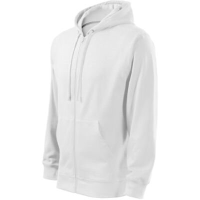 MALFINI Męska Bluza Trendy Zipper Rozpinana Z Kapturem Biała Bawełna S MALFINI Męska Bluza Trendy Zipper Rozpinana Z Kapturem Biała Bawełna S