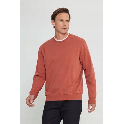 Inny producent MĘSKA BLUZA Z DŁUGIM RĘKAWEM W KOLORZE RUDYM Z OKRĄGŁYM DEKOLTEM M 5GA* Inny producent MĘSKA BLUZA Z DŁUGIM RĘKAWEM W KOLORZE RUDYM Z OKRĄGŁYM DEKOLTEM M 5GA*