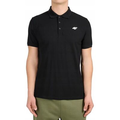 Męska koszulka polo 4F PTSM0771 czarny 20S XL Męska koszulka polo 4F PTSM0771 czarny 20S XL
