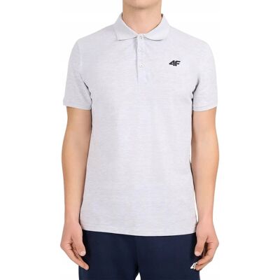 Męska koszulka polo 4F PTSM0771 jasny szary 27M XL Męska koszulka polo 4F PTSM0771 jasny szary 27M XL