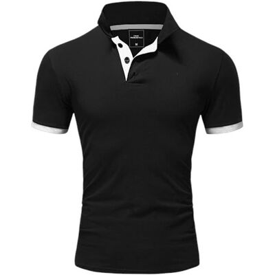 inna (Inny) Męska koszulka polo AMACI & SONS rozmiar M, czarna inna (Inny) Męska koszulka polo AMACI & SONS rozmiar M, czarna