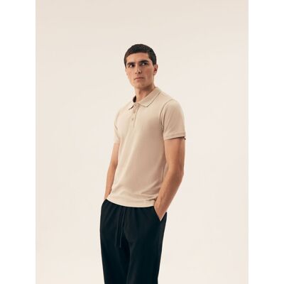 Esotiq&Henderson Męska koszulka polo Mile Henderson beżowy L Esotiq&Henderson Męska koszulka polo Mile Henderson beżowy L