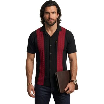 Inny producent Męska Koszulka Polo Polówka Sweter Slim Fit Stylowa Czarna Czerwona S Inny producent Męska Koszulka Polo Polówka Sweter Slim Fit Stylowa Czarna Czerwona S