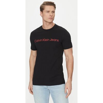 Męska koszulka z krótkim rękawem czarny T-shirt sportowy CALVIN KLEIN JEANS r. M Męska koszulka z krótkim rękawem czarny T-shirt sportowy CALVIN KLEIN JEANS r. M