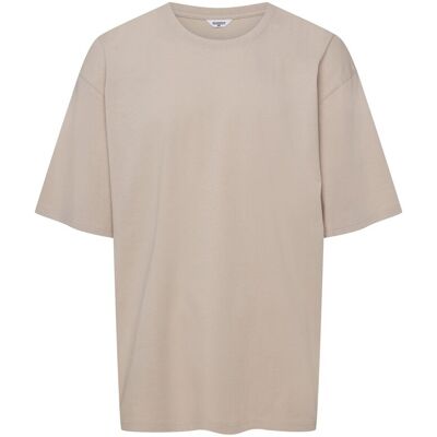 Esotiq&Henderson Męska koszulka z krótkim rękawem Mite Henderson beżowy 4XL Esotiq&Henderson Męska koszulka z krótkim rękawem Mite Henderson beżowy 4XL