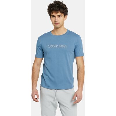Męska koszulka z krótkim rękawem t shirt CALVIN KLEIN r. S niebieska CK Męska koszulka z krótkim rękawem t shirt CALVIN KLEIN r. S niebieska CK