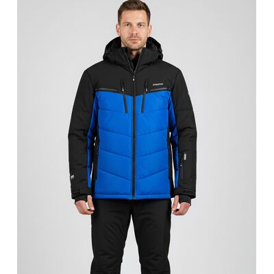 Agrafka Męska kurtka pikowana z kapturem zimowa dwukolorowa-5XL Agrafka Męska kurtka pikowana z kapturem zimowa dwukolorowa-5XL