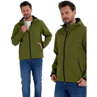 Męska Kurtka Przejściowa Softshell Przeciwdeszczowy Poliester Moraj - L Męska Kurtka Przejściowa Softshell Przeciwdeszczowy Poliester Moraj - L