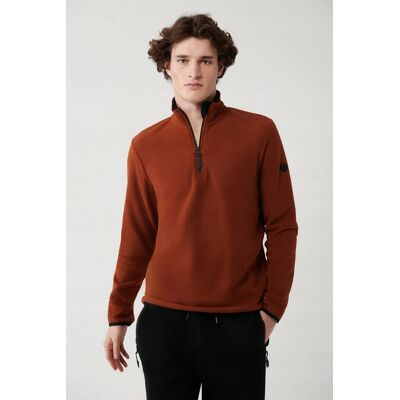 Inny producent MĘSKA POLAROWA BLUZA Z ZAMKIEM W KOLORZE BRĄZOWYM 2XL 5GA* Inny producent MĘSKA POLAROWA BLUZA Z ZAMKIEM W KOLORZE BRĄZOWYM 2XL 5GA*