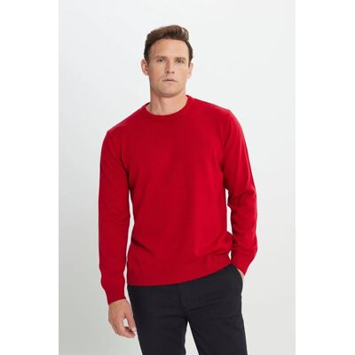 Inny producent MĘSKI CZERWONY SWETER WISKOZOWY OKRĄGŁY DEKOLT AKRYL XL 5GA* Inny producent MĘSKI CZERWONY SWETER WISKOZOWY OKRĄGŁY DEKOLT AKRYL XL 5GA*
